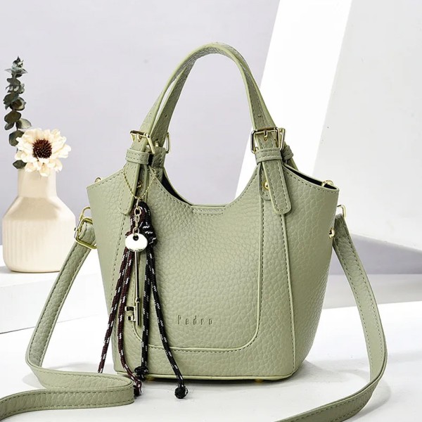 Large Capacity Pu Leather Handbag Two-Piece Set 