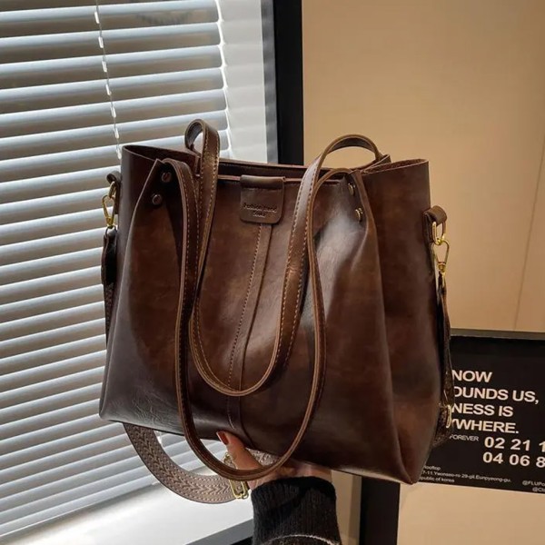 Retro Large Capacity Tote Bag 
